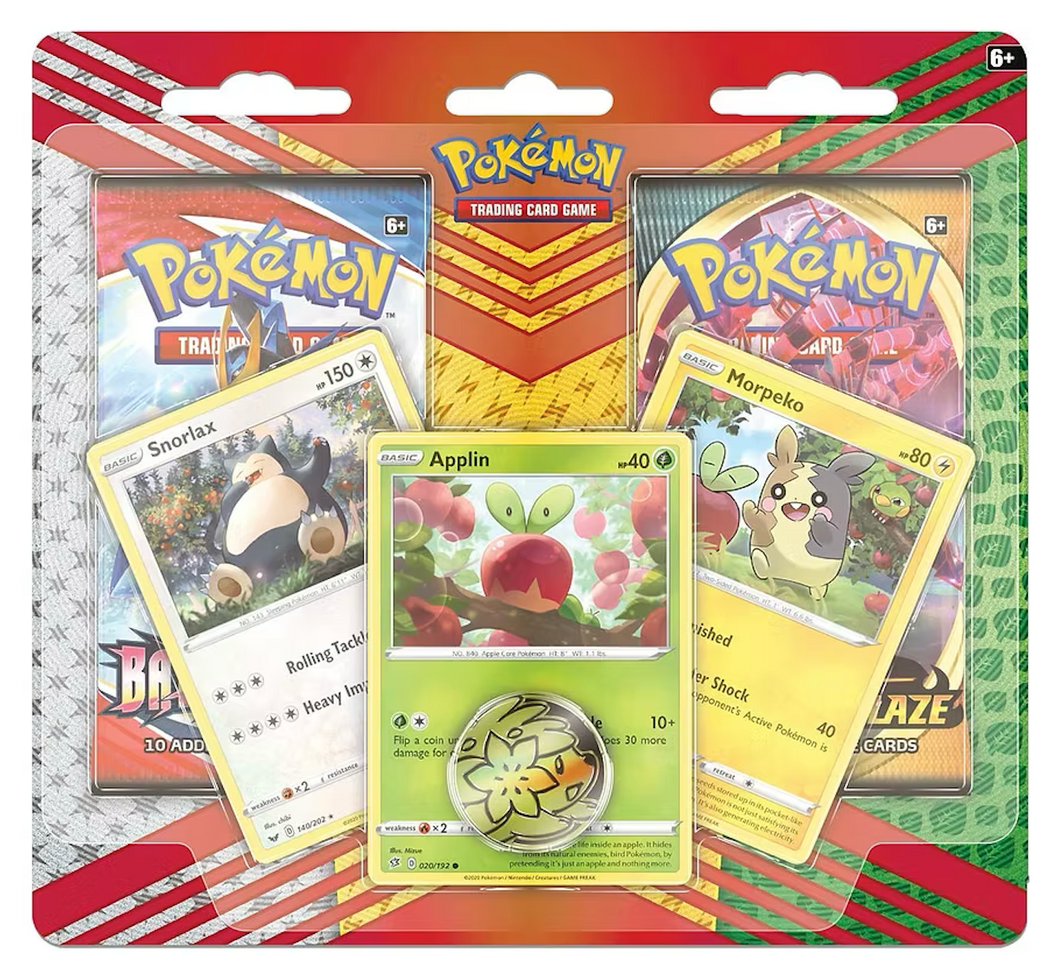 2 Pack Blister - Snorlax/Applin/Morpeko