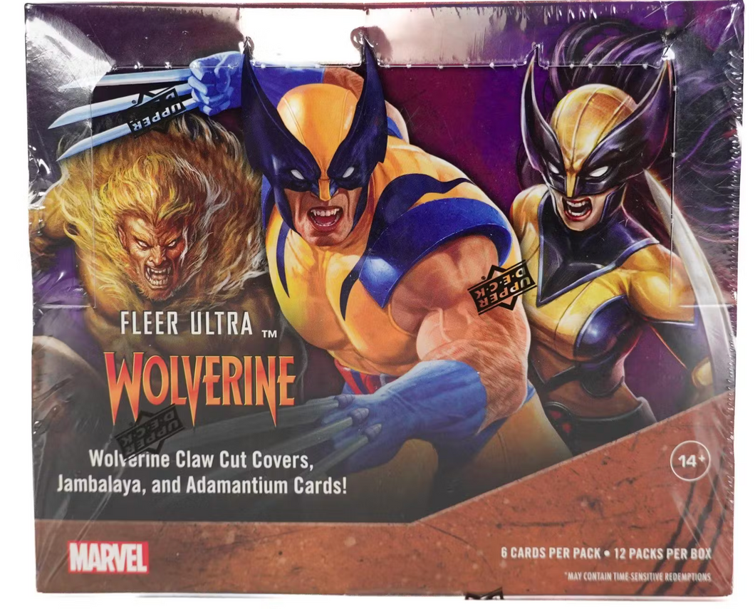 Marvel Fleer Ultra Wolverine Trading Cards Hobby Box (Upper Deck 2024)