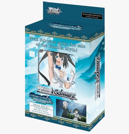 Is it Wrong to Try to Pick Up Girls in a Dungeon (Danmachi) - Weiss Schwarz Trial Deck Display [ENG]